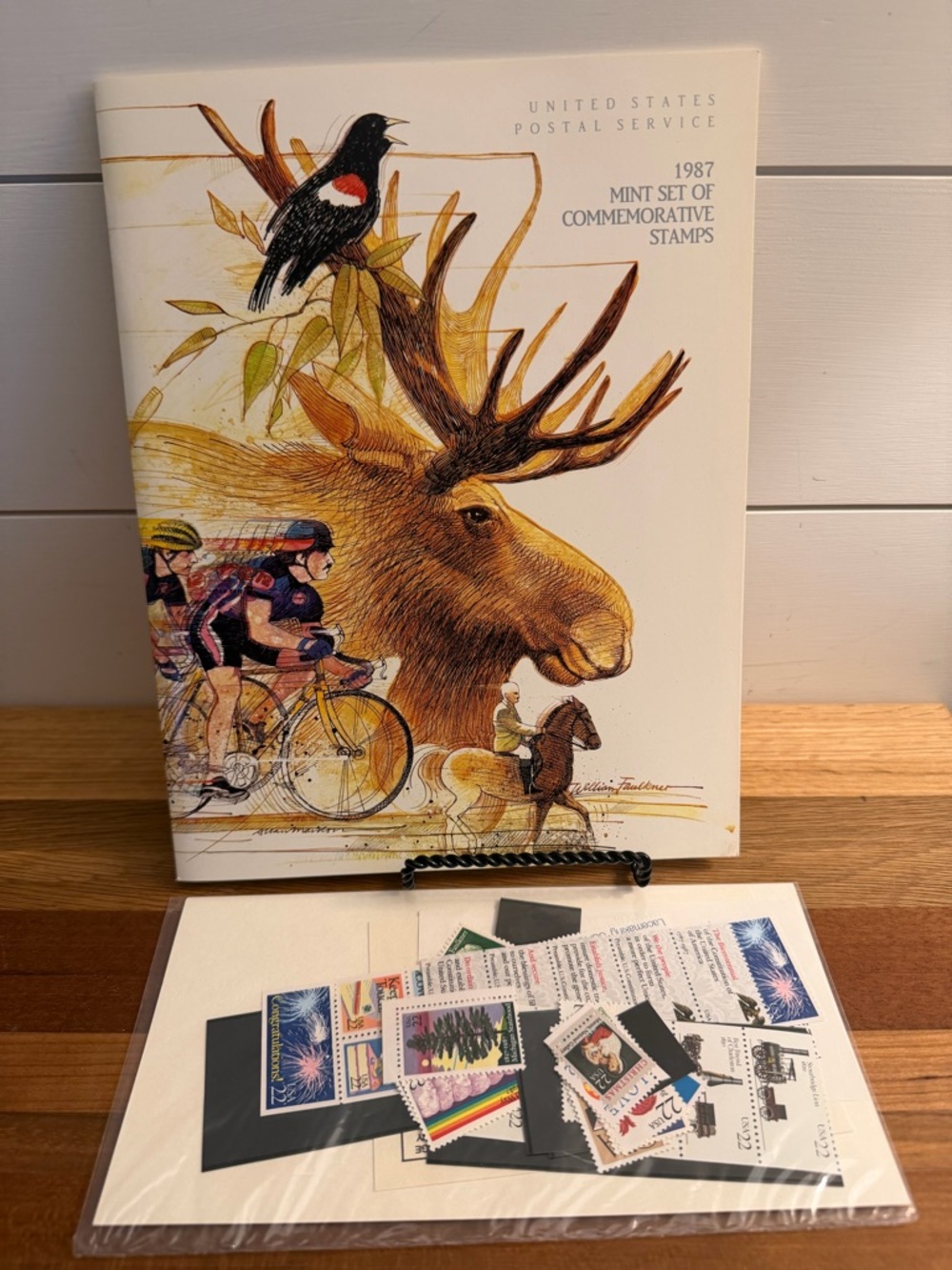 USPS 1987 Mint Set of Commemorative Stamps Book